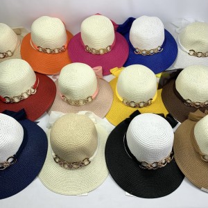 JLMY-43*CX120 CHAPÉU DE PRAIA COM ABA E COPA