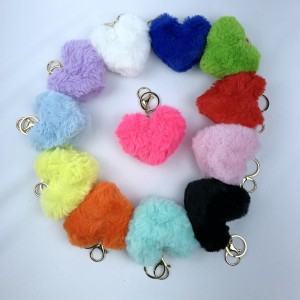 F-22*CX1000 CHAVEIRO POMPOM CORAÇÃO